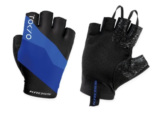 Kross Rękawiczki Letnie RACE SHORT Tokyo BLK BLU.jpg