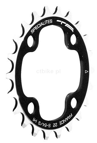 Specialites Zębatka Chinook 64mm 22T BLK SLV.jpg